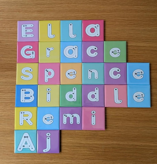 Trace & Erase Name Magnets